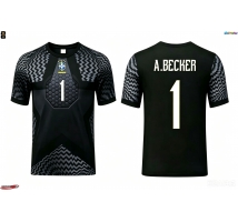 Brazylia Alisson Becker #1 Bramkarskie Koszulka Podstawowa MŚ 2026 Krótki Rękaw